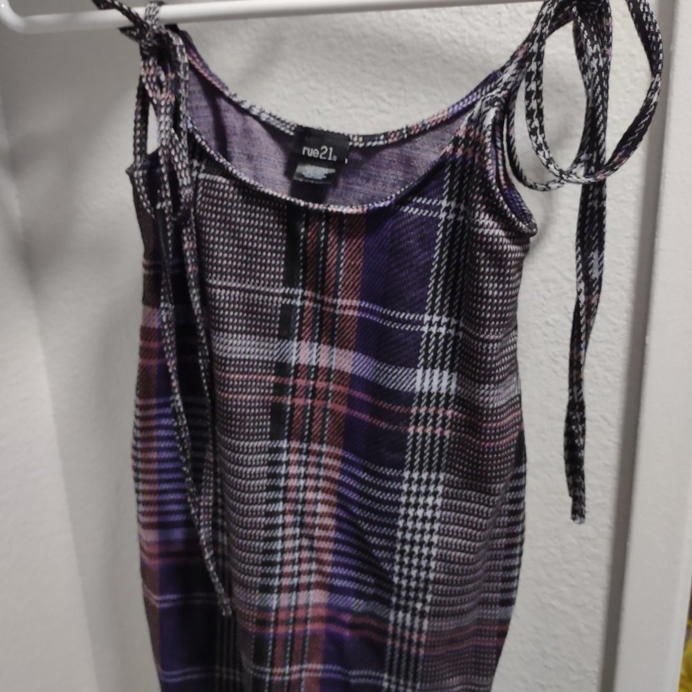 Plaid tie over skirt free with bundle of three